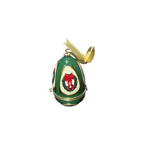 Vintage Mr. Christmas Musical Egg, Trinket Box, and Ornament "Noel" 1987